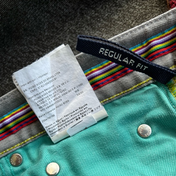 Boss Hugo Maine Regular Fit Light Gray Jeans Men’s SZ 34/30 - Picture 9 of 14